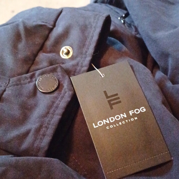 *NWT* London Fog Men's Zip-Front Navy Bomber/Golf Jacket Sz 4XL Big & Tall $150 - Picture 7 of 7